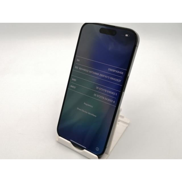 中古】Apple 国内版 【SIMフリー】 iPhone 15 Pro 256GB ブラック