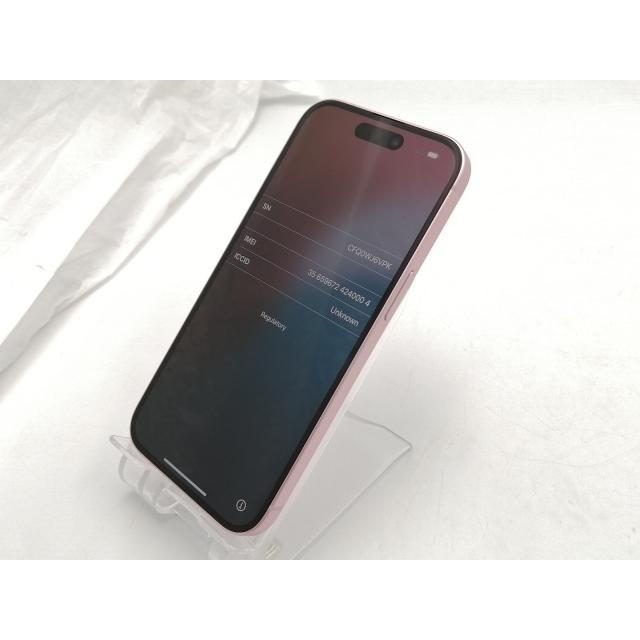 中古】Apple 国内版 【SIMフリー】 iPhone 15 128GB ピンク MTMJ3J/A