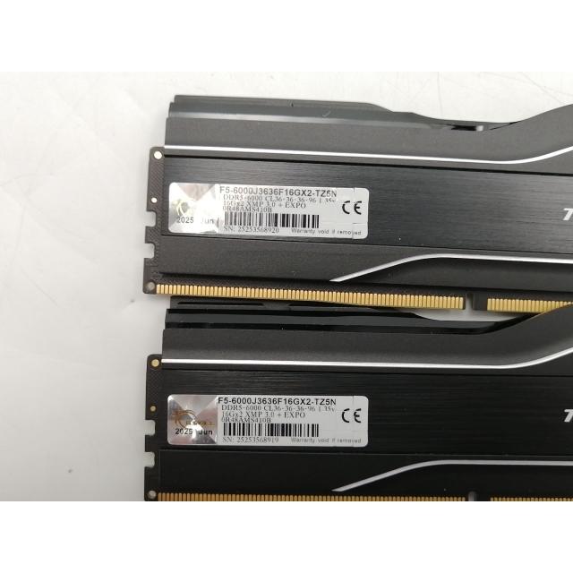 【中古】DDR5-6000 32GB(16GB×2枚) TEAM 中古】DDR5 16GB 2枚組（合計32GB） DDR5-6000(PC5-48000