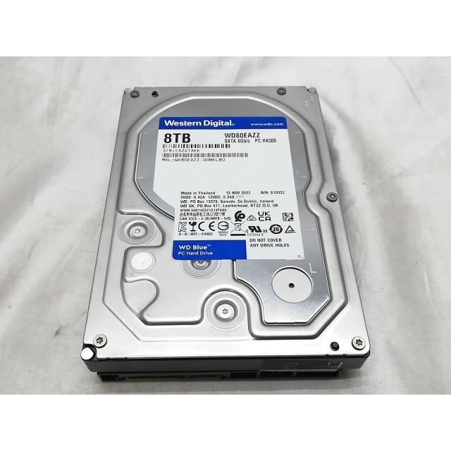 中古】W.D. WD80EAZZ WD Blue 8TB/5640rpm/128MB/6Gbps【ECセンター