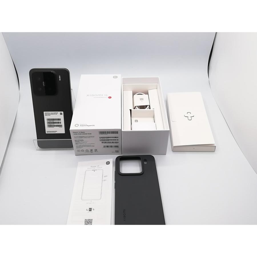 中古】Xiaomi 国内版【SIMフリー】 Xiaomi 15 ブラック 12GB 256GB【EC