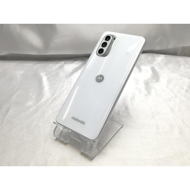 中古】MOTOROLA mineo 【SIMフリー】 moto g52j 5G SPECIAL パール
