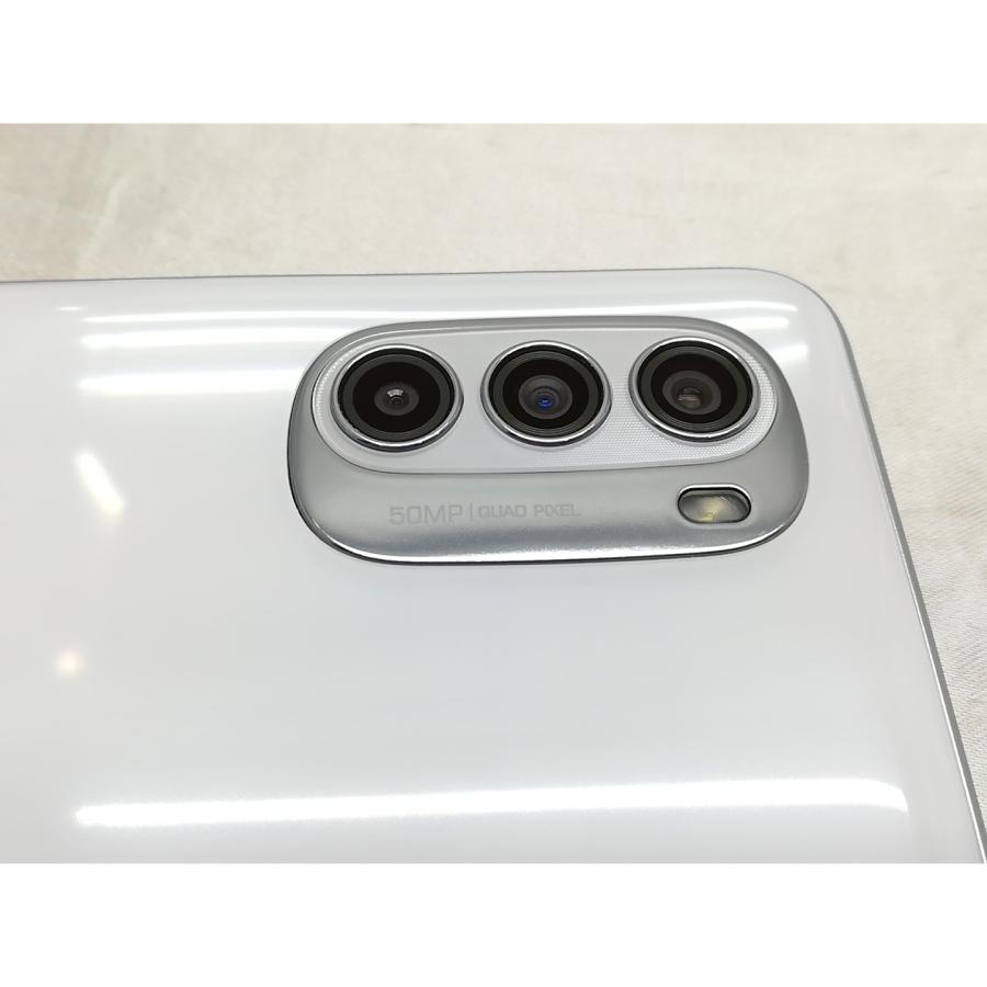 中古】MOTOROLA mineo 【SIMフリー】 moto g52j 5G SPECIAL パール