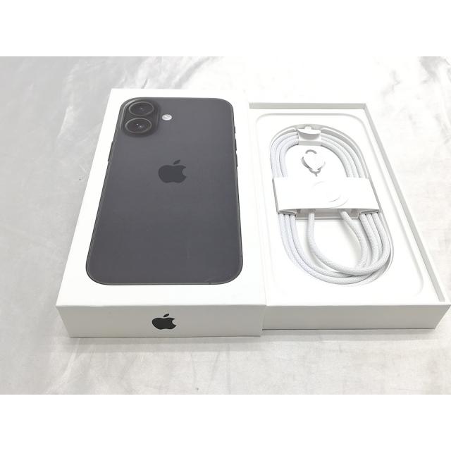 中古】Apple 国内版 【SIMフリー】 iPhone 16 128GB ブラック MYDQ3J/A