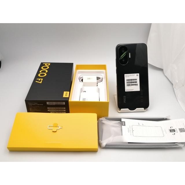 中古】Xiaomi 国内版 【SIMフリー】 Poco F7 ブラック 12GB 512GB【EC