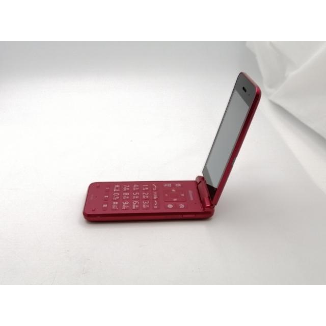 中古】KYOCERA docomo 【SIMフリー】 DIGNOケータイ レッド KY-42C【EC