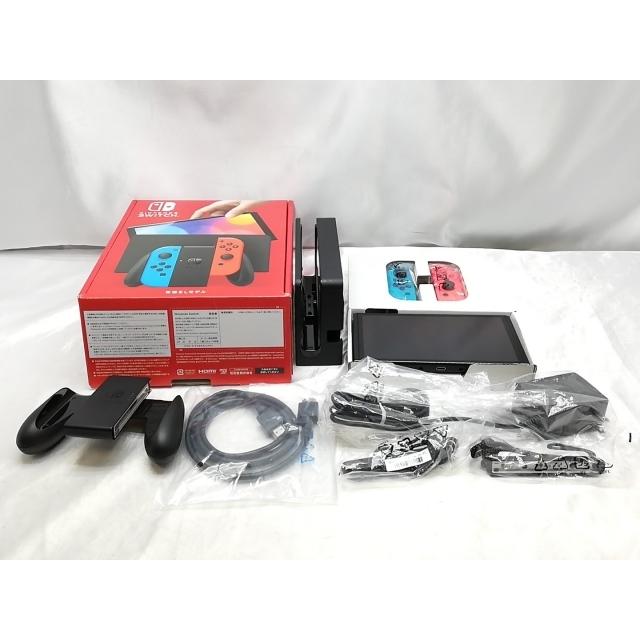 中古】Nintendo Switch 本体 (有機ELモデル) HEG-S-KABAA ネオンブルー