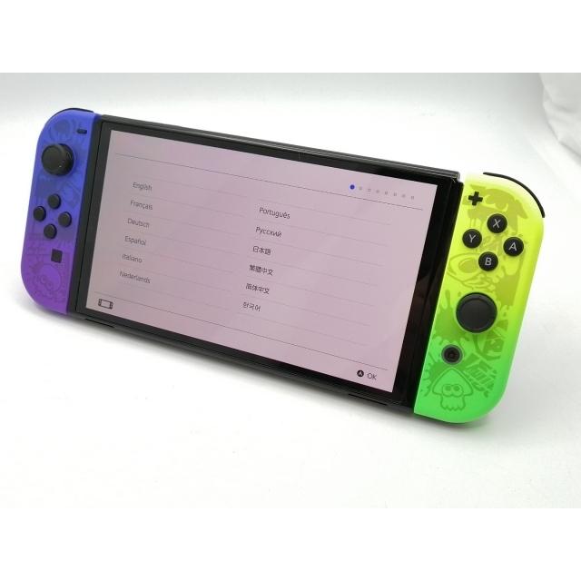 中古】Nintendo Switch 本体 (有機ELモデル) HEG-S-KCAAA スプラ