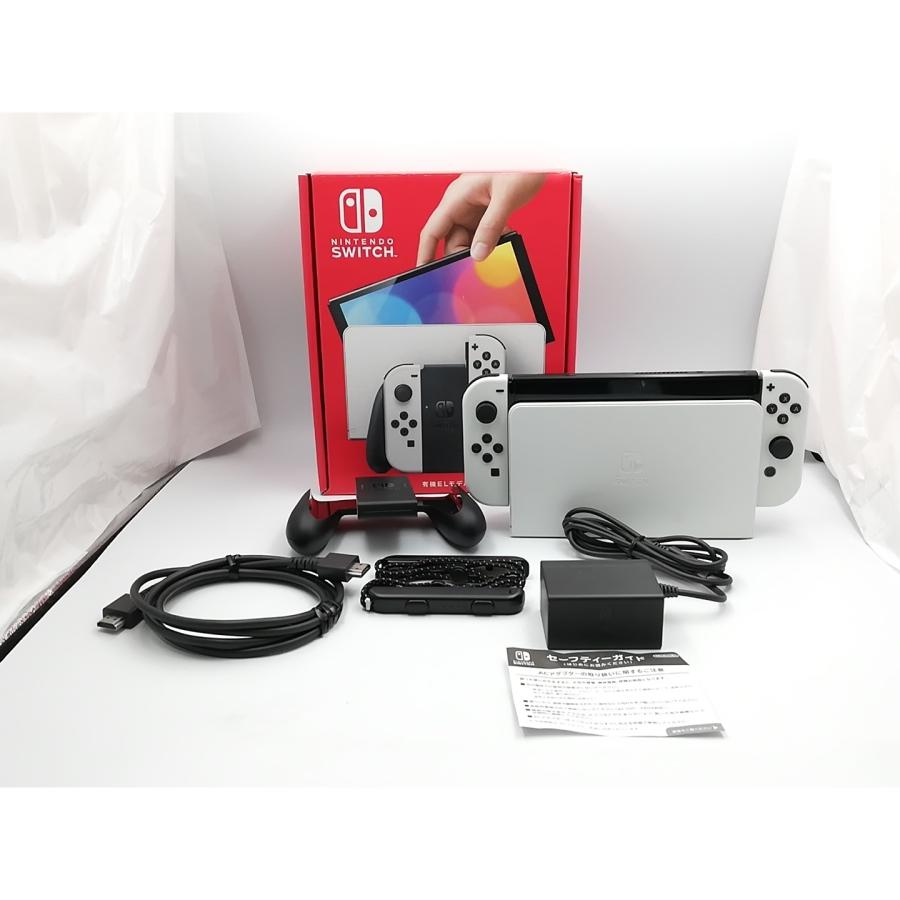 中古】Nintendo Switch 本体 (有機ELモデル) HEG-S-KAAAA ホワイト