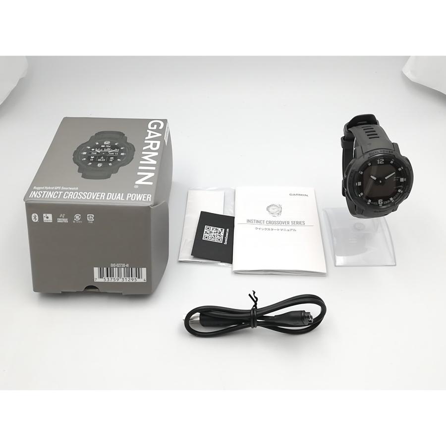 【中古】Garmin Instinct Crossover Dual Power 010-02730-41 Graphite【ECセンター】保証期間１ヶ月【ランクB】の画像