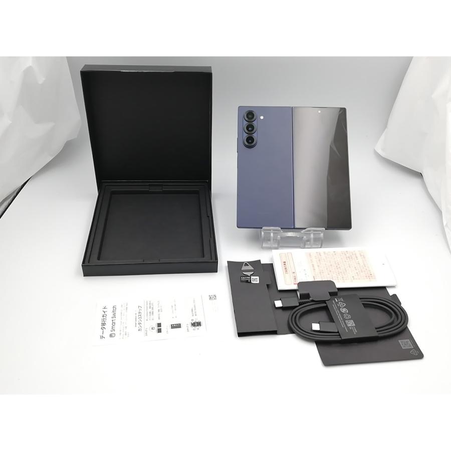 中古】SAMSUNG au 【SIMフリー】 Galaxy Z Fold6 ネイビー 12GB 256GB