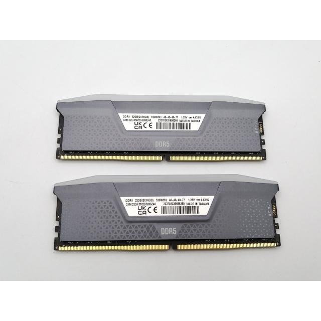 中古】DDR5 16GB 2枚組（合計32GB） DDR5-5200(PC5-41600