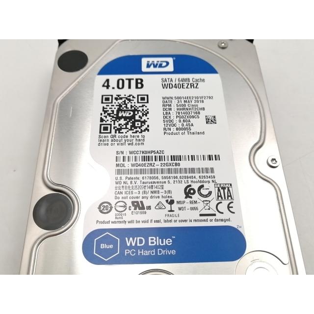 中古】W.D. WD40EZRZ WD Blue 4TB/5400rpm/64MB/6Gbps【ECセンター