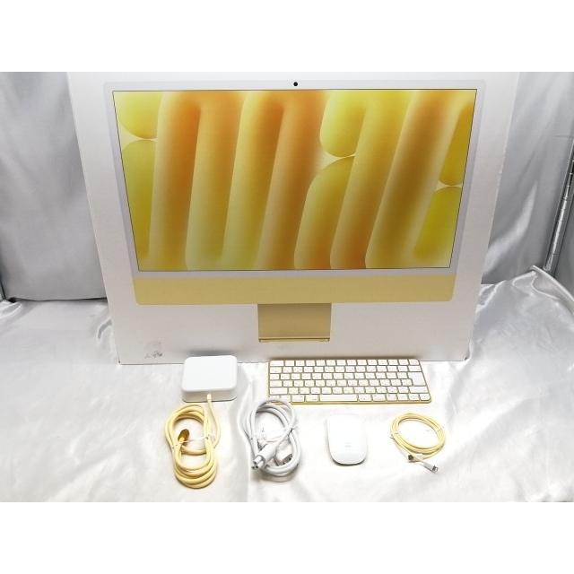 中古】Apple iMac 24インチ CTO (M1・2021) イエロー M1(CPU:8C/GPU:8C