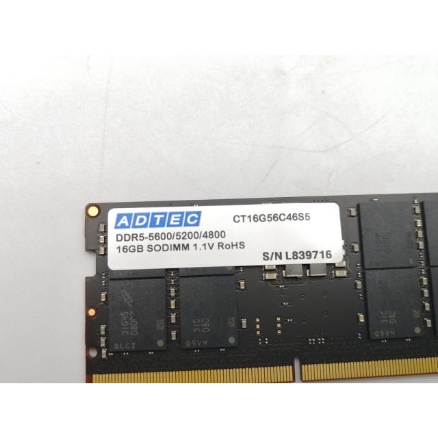 中古】262PIN SODIMM 16GB DDR5-5600(PC5-44800)【ノートPC用】【EC