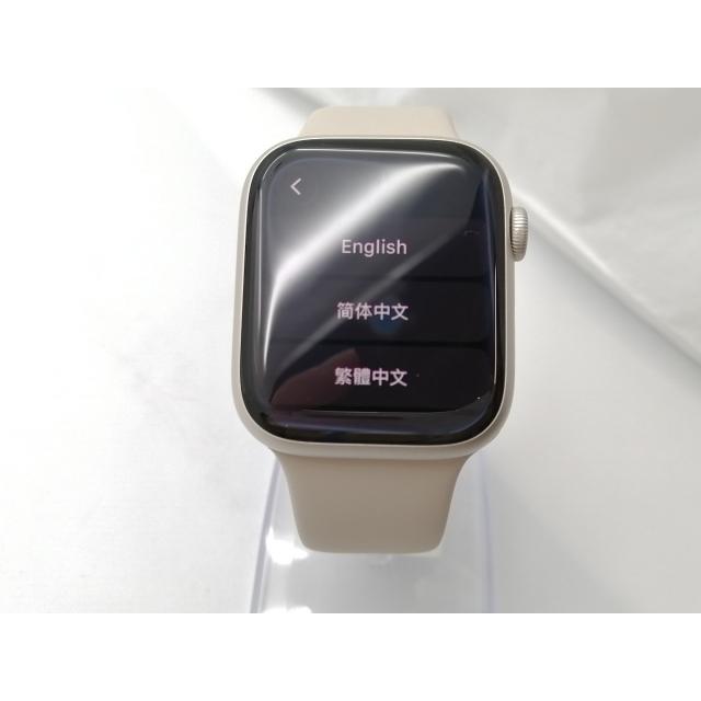 中古】Apple Apple Watch Series8 45mm GPS スターライトアルミニウム 