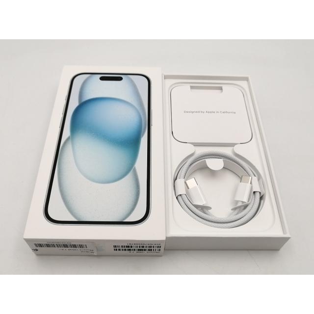 中古】Apple docomo 【SIMフリー】 iPhone 15 128GB ブルー MTML3J/A