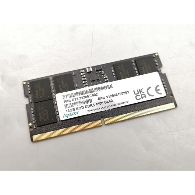 よ*か様 PC5-38400(DDR5-4800) 16GB SODIMM 中古 中古】262PIN SODIMM 16GB DDR5-4800(PC5-38400)【ノートPC用】【EC