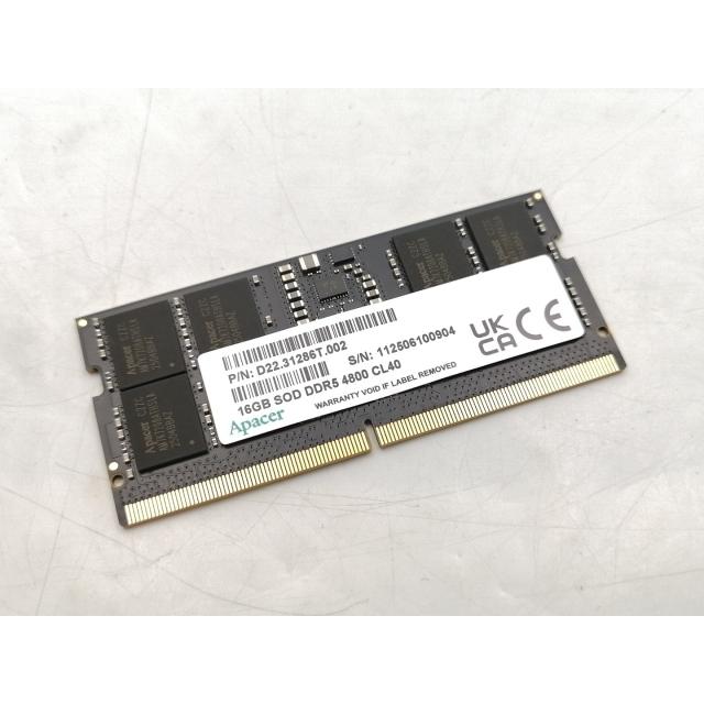 中古】262PIN SODIMM 16GB DDR5-4800(PC5-38400)【ノートPC用】【EC