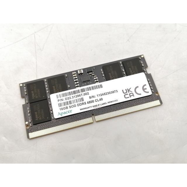 中古】262PIN SODIMM 16GB DDR5-4800(PC5-38400)【ノートPC用】【EC