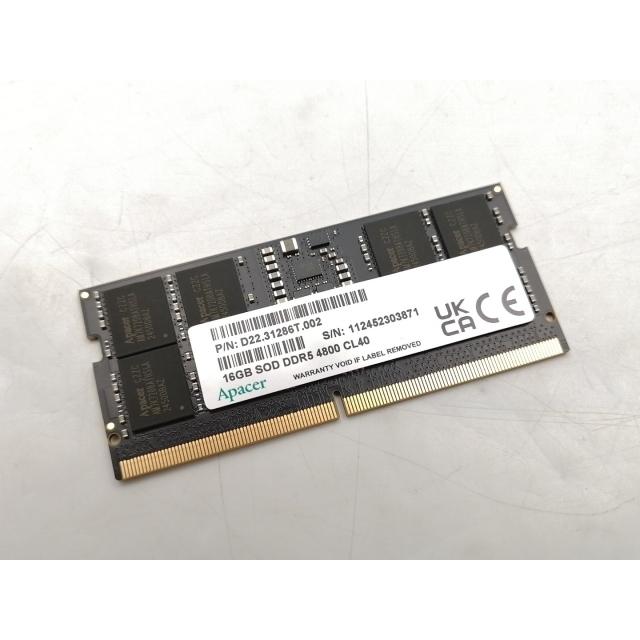 よ*か様 PC5-38400(DDR5-4800) 16GB SODIMM 中古 中古】262PIN SODIMM 16GB DDR5-4800(PC5-38400)【ノートPC用】【EC
