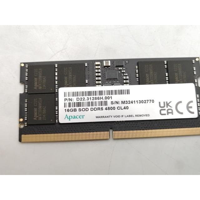 中古】262PIN SODIMM 16GB DDR5-4800(PC5-38400)【ノートPC用】【EC