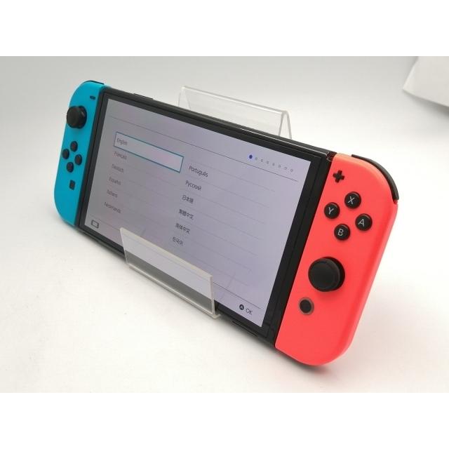 中古】Nintendo Switch 本体 (有機ELモデル) HEG-S-KABAA ネオンブルー