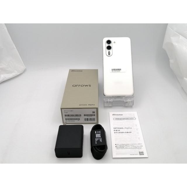 中古】FCNT docomo 【SIMフリー】 arrows Alpha ホワイト 12GB 512GB F
