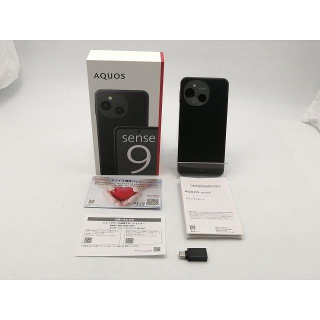 中古】SHARP 国内版 【SIMフリー】 AQUOS sense9 ブラック 6GB 128GB