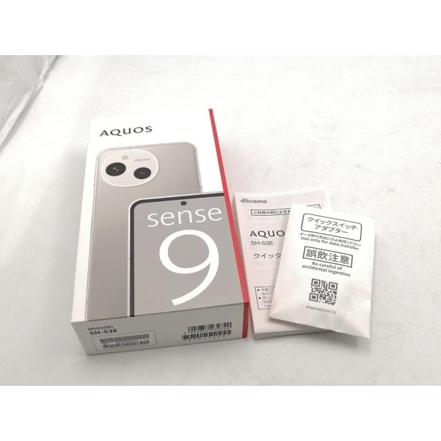 未使用】SHARP docomo 【SIMフリー】 AQUOS sense9 ホワイト 6GB 128GB