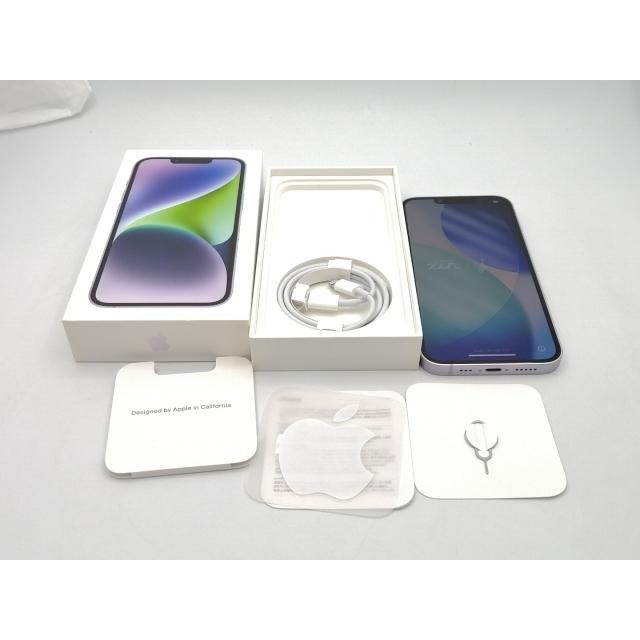 【中古】Apple 国内版 【SIMフリー】 iPhone 14 128GB パープル MPUY3J/A【ECセンター】保証期間１ヶ月【ランクA】の画像
