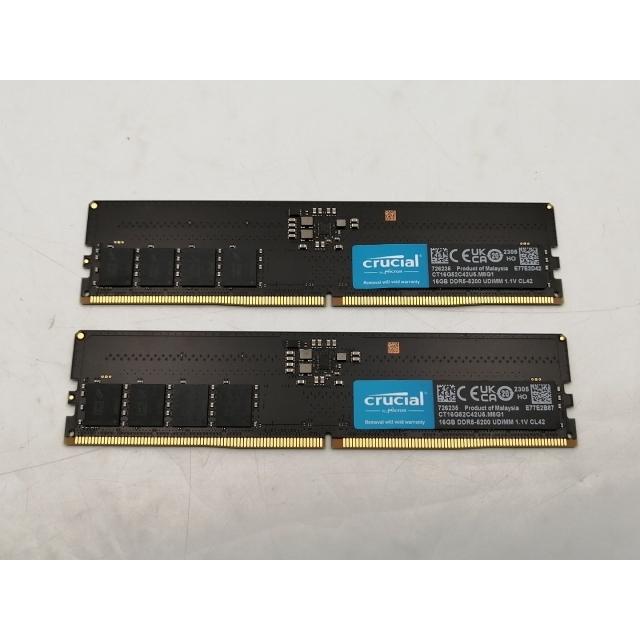 中古】DDR5 16GB 2枚組（合計32GB） DDR5-5200(PC5-41600