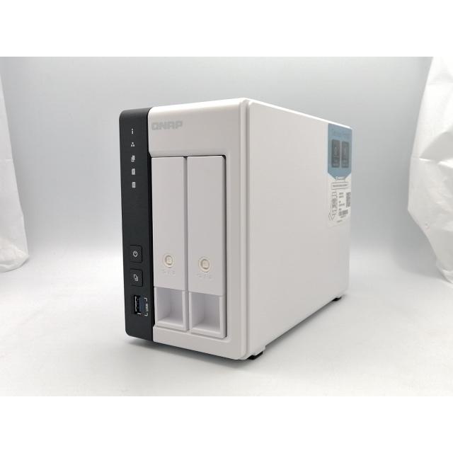 中古】QNAP TS-216G SATA-HDDx2/NASケース/2.5GBASE-Tx1&1000BASE-Tx1