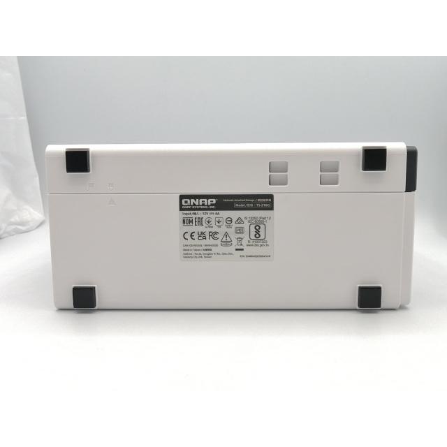 中古】QNAP TS-216G SATA-HDDx2/NASケース/2.5GBASE-Tx1&1000BASE-Tx1