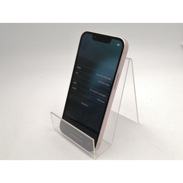 【中古】Apple au 【SIMフリー】 iPhone 13 mini 128GB ピンク MLJF3J/A【ECセンター】保証期間１ヶ月【ランクB】の画像