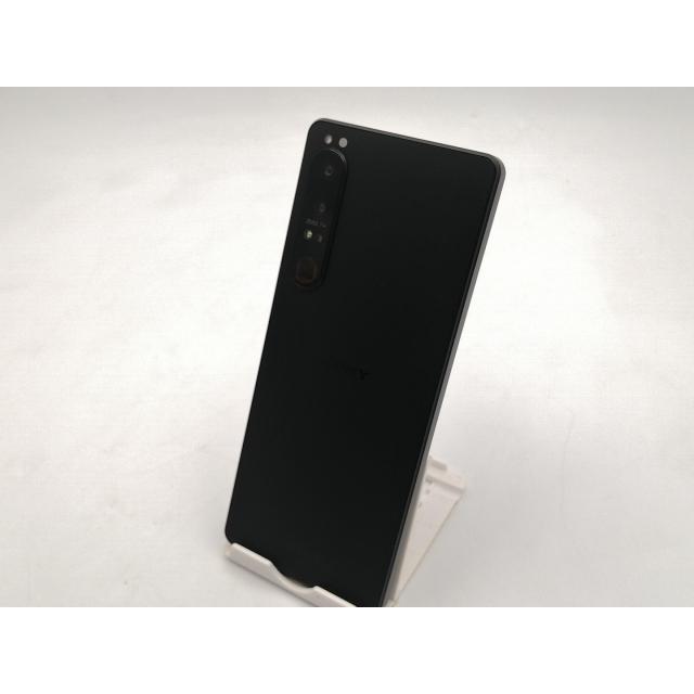 中古】SONY au 【SIMフリー】 Xperia 1 IV ブラック 12GB 256GB SOG06