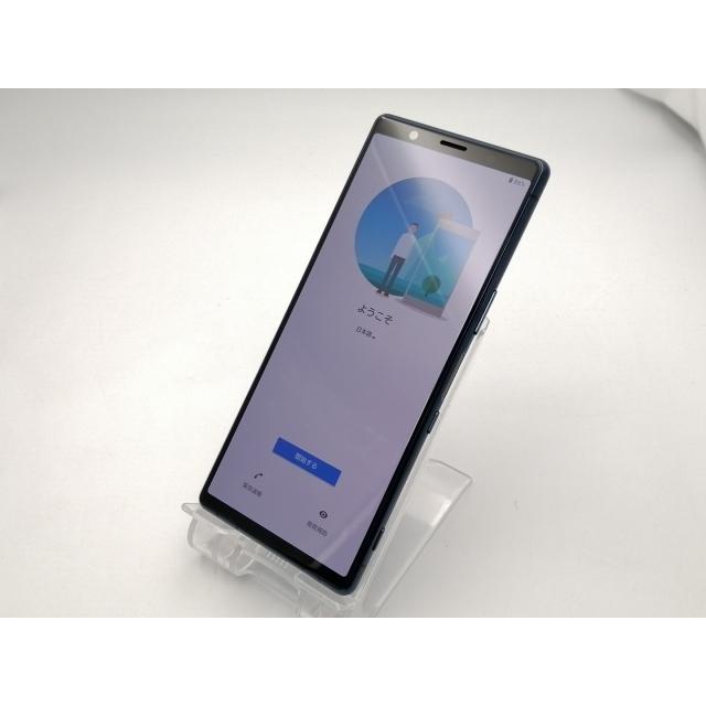 中古】SONY docomo 【SIMロックあり】 Xperia 5 SO-01M Blue【EC