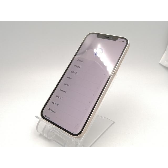 【中古】Apple SoftBank 【SIMロック解除済み】 iPhone 12 64GB ホワイト MGHP3J/A【ECセンター】保証期間１ヶ月【ランクA】の画像