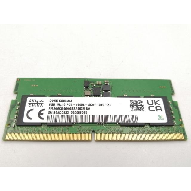 中古】262PIN SODIMM 8GB DDR5-5600(PC5-44800)【ノートPC用】【EC