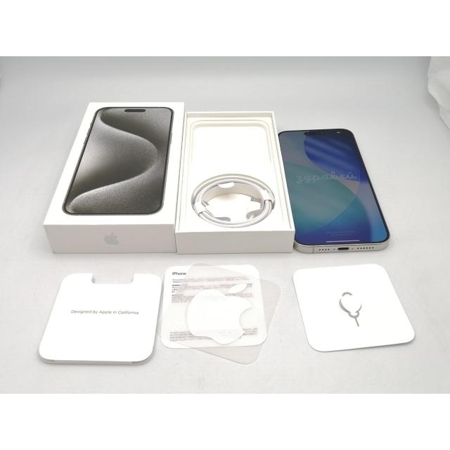 【中古】【赤ロム保証あり】Apple 楽天モバイル 【SIMフリー】 iPhone 15 Pro Max 256GB ホワイトチタニウム MU6Q3J/A【ECセンター】保証期間１ヶ月【ランクA】の画像