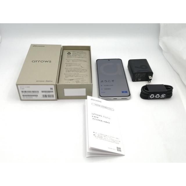 中古】FCNT docomo 【SIMフリー】 arrows Alpha ホワイト 12GB 512GB F