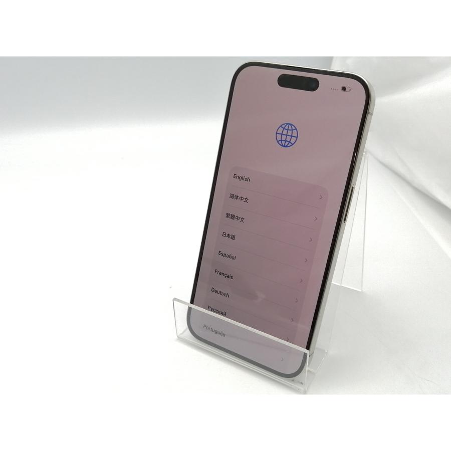 【中古】Apple 国内版 【SIMフリー】 iPhone 15 Pro 128GB ナチュラルチタニウム MTU93J/A【ECセンター】保証期間１ヶ月【ランクB】の画像