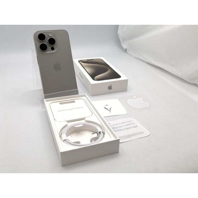 【中古】Apple 国内版 【SIMフリー】 iPhone 15 Pro 128GB ナチュラルチタニウム MTU93J/A【ECセンター】保証期間１ヶ月【ランクB】の画像