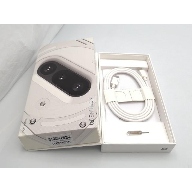 中古】NOTHING 国内版 【SIMフリー】 Nothing Phone (3a) ホワイト 8GB
