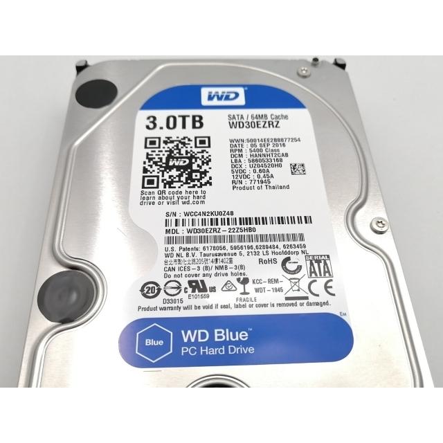 中古】W.D. WD30EZRZ WD Blue 3TB/5400rpm/64MB/6Gbps【ECセンター