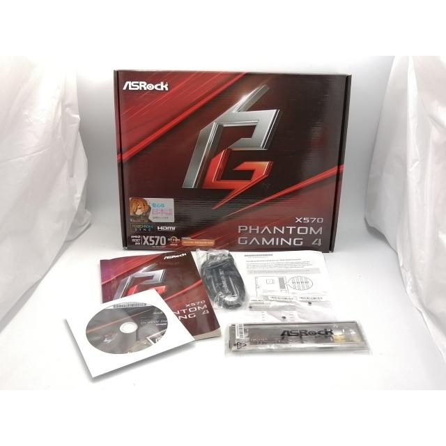 中古】ASRock X570 Phantom Gaming 4 X570/AM4/ATX【ECセンター】保証