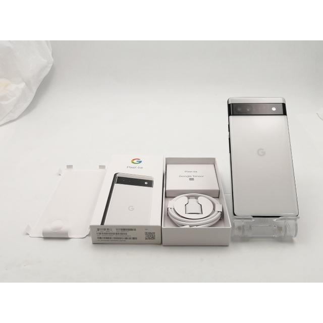 中古】Google au 【SIMフリー】 Pixel 6a チョーク 6GB 128GB GB17L