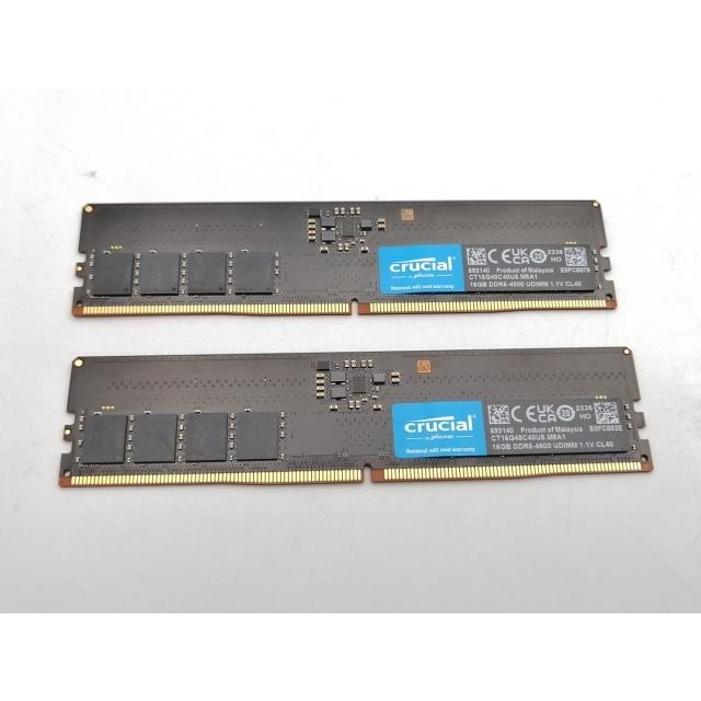 中古】DDR5 16GB 2枚組（合計32GB） DDR5-4800(PC5-38400