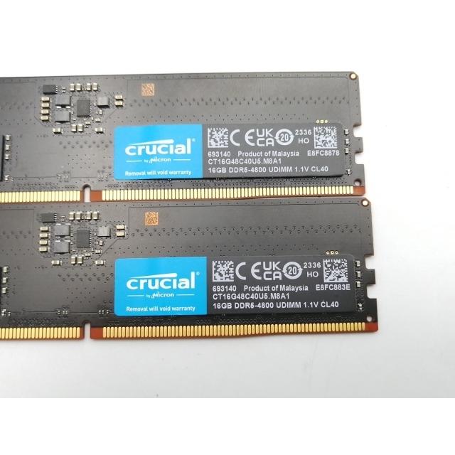 中古】DDR5 16GB 2枚組（合計32GB） DDR5-4800(PC5-38400