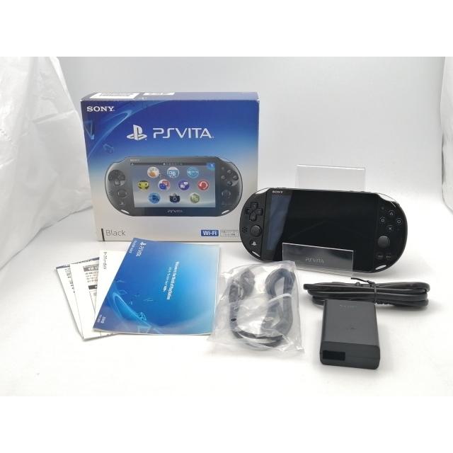 中古】SONY PlayStation VITA Wi-Fiモデル ブラック PCH-2000 ZA11【EC
